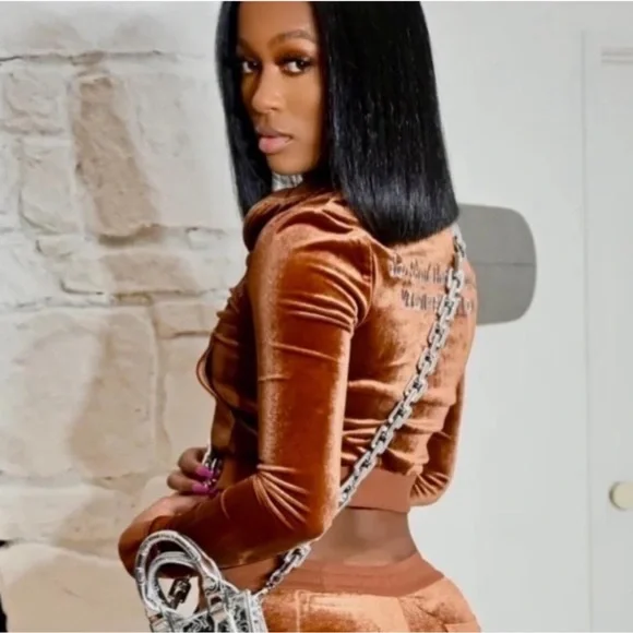 GSUWOO Vintage Velour Set Brown - Picture 1 of 5